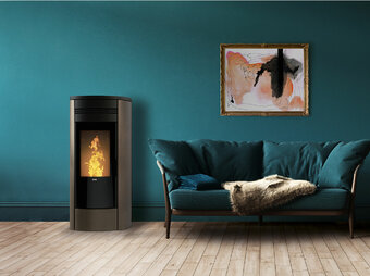 Klover Style 140 in-house wood pellet boiler